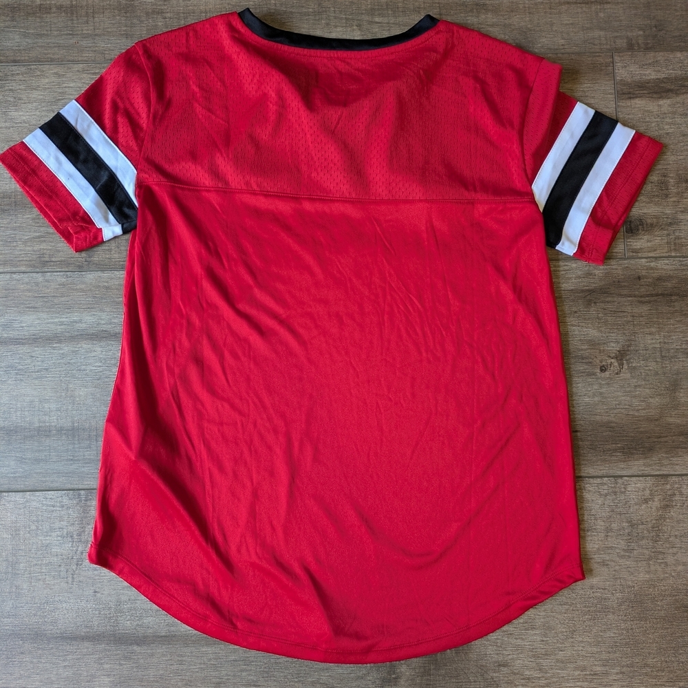 NFL Kansas City Chiefs Red Lace-Up Top - Picture 6 of 7